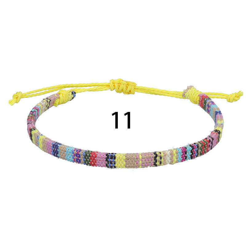 Fußkettchen für Frauen, gewebter Stoff, Fußbein-Armbinde, Männer, handgefertigt, Seil, Geflecht, Knoten, Strand, Barfuß, Webart, ethnischer Boho, verstellbarer Charme: Reines Gold Farbe