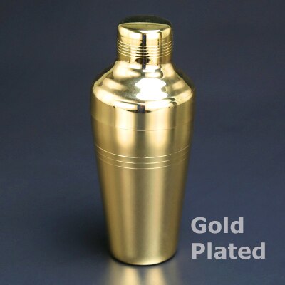 Outil de barre d'outil de barman de secoueur de barre de secoueur de Cocktail d'acier inoxydable de Style japonais de 410ml: Gold Plated