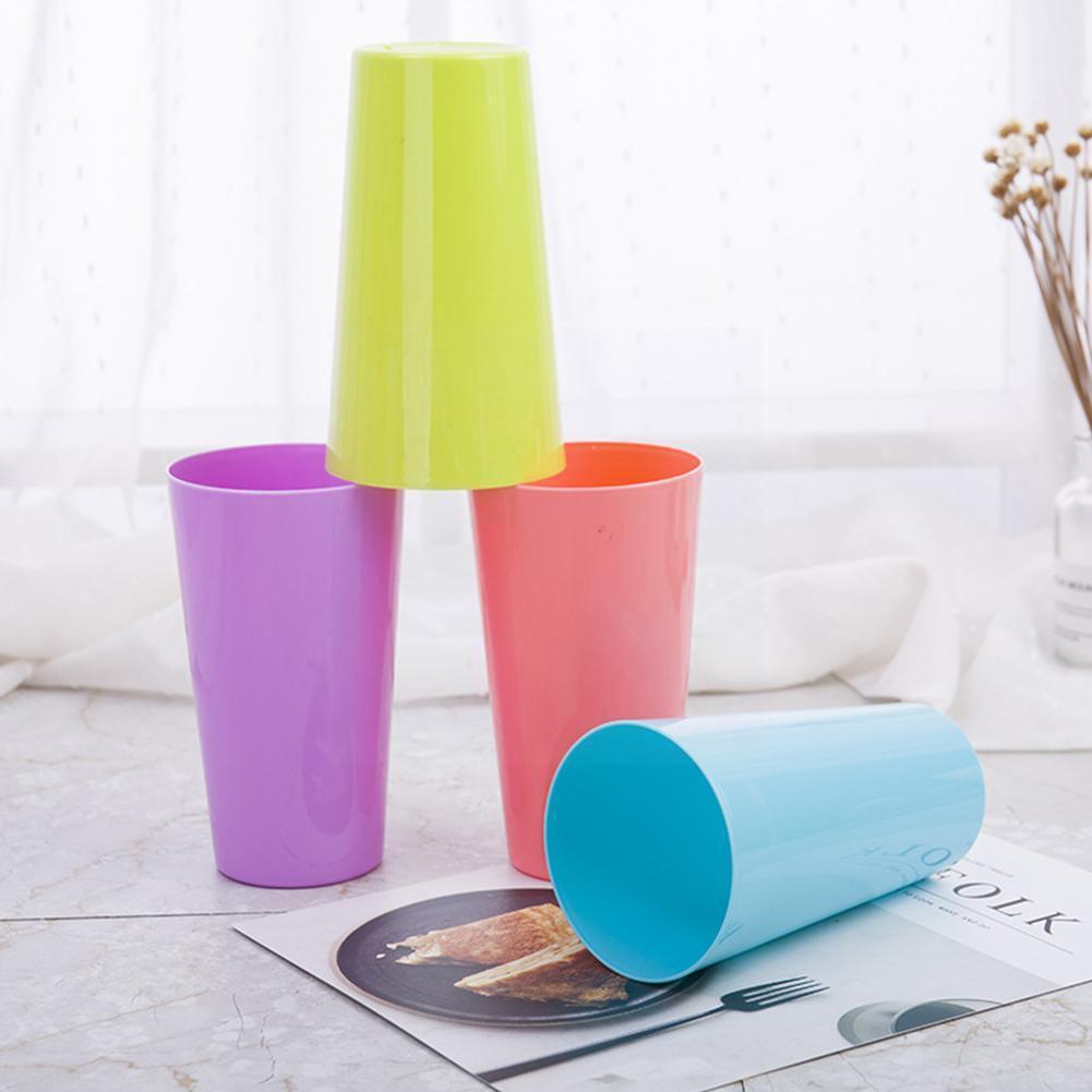 Wide-mouth Cup Picnic Tourism Plastic Cups Mug Candy Color Cup Cups W4N6 Drinking Water Battle Kids Children Plastic R3R1