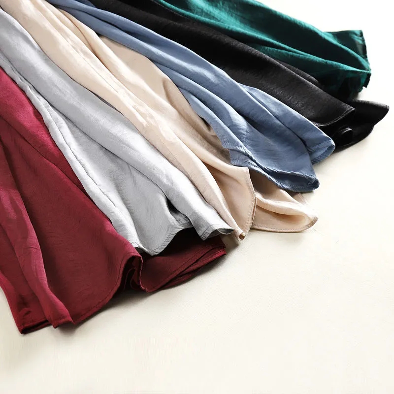 Cupro Wijde Broek Vrouwen Dunne Zomer Casual Broek Koreaanse Versie Van High-Taille Ijs Zijde Acetaat rechte Dweilen Broek