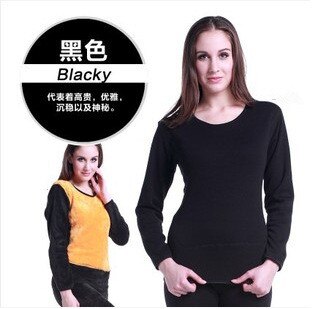 Winter Lover Thermal Underwear For Women Men Warm thick Cashmere Black Long Johns Velvet Thick Second Thermal Set Female Skin