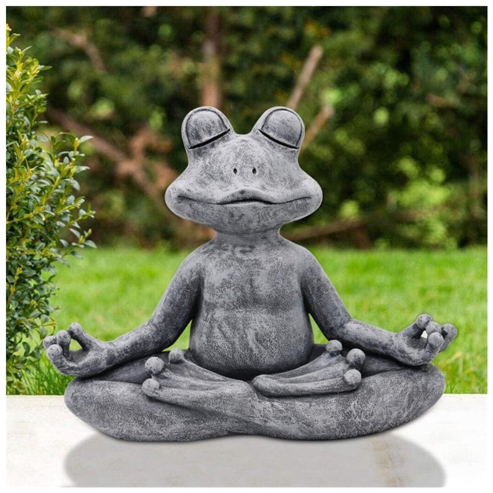 Mediteren Zen Tuin Yoga Beeldje Poly Hars Kantoor Yard Decoratie Ornament Hond Boeddha Meditatie Hond Standbeeld-Yoga