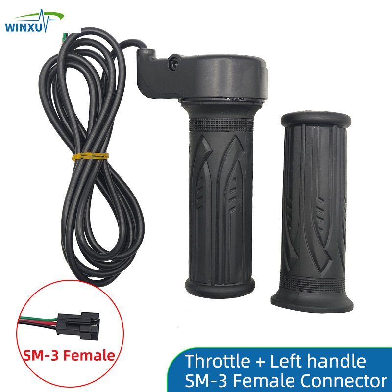 Acelerador de giro de bicicleta eléctrica, Sensor Hall, manija de giro, acelerador de 1,5 m para Scooter Eléctrico, bicicleta eléctrica, motocicleta, triciclo: plum