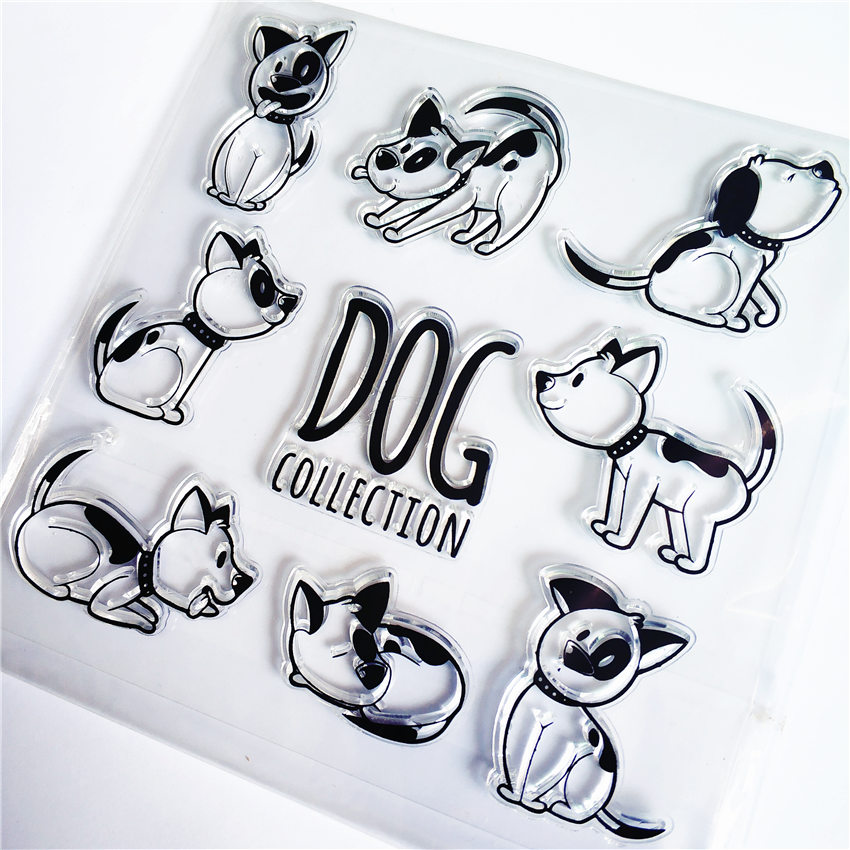 A lovely dog Transparent Clear Stamps / Silicone Seals Roller Stamp for DIY scrapbooking photo album/Card Making