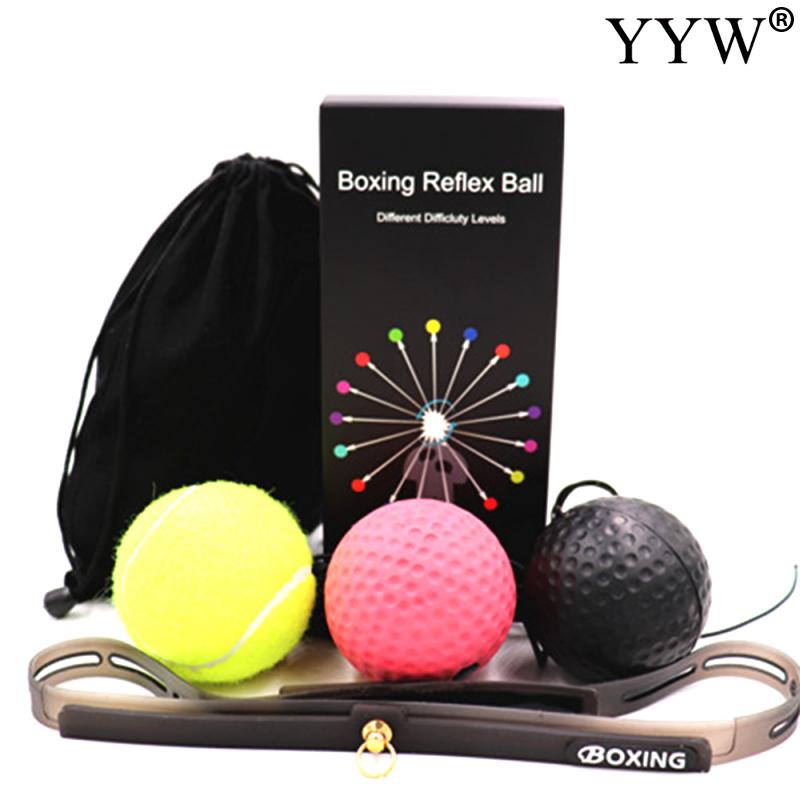 Boxing Reflex Punching Balls Head-mounted Speed Balls Improve Force Hand Eye Reaction Training Set Stress Gym Boxing Exercise: 11