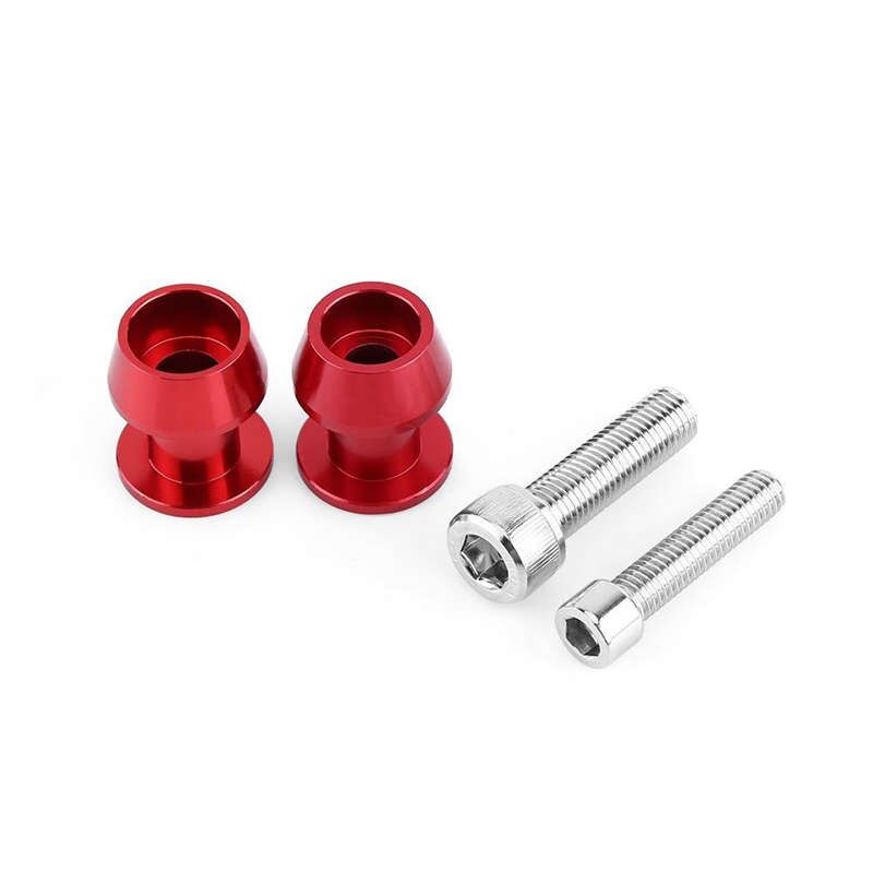 2Pcs M6 X1.5 Motorcycle Cnc Swing Arm Sliders Spools Stand Screw For Yamaha Fz01 Fz03 Fz09 Fz10 Yzf R1 R3 R6 R25 R125 R1000 R6S