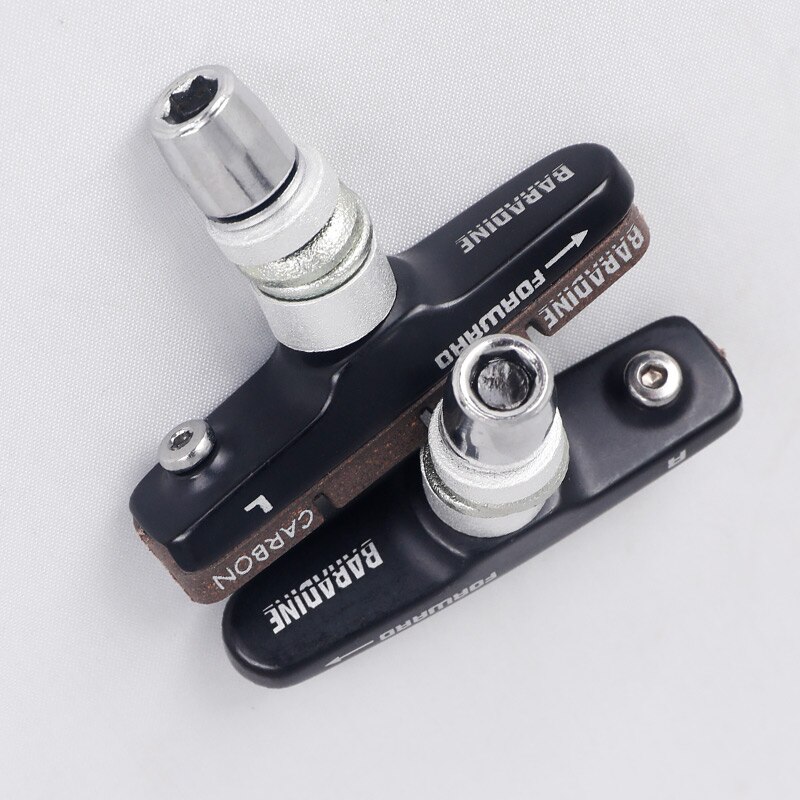 Baradine 1 Pair Bike Brake Cork Pads for Carbon Rims Bicycles Linear Pull Brakes MTB Road Carbon Wheelset Threaded Braking Set