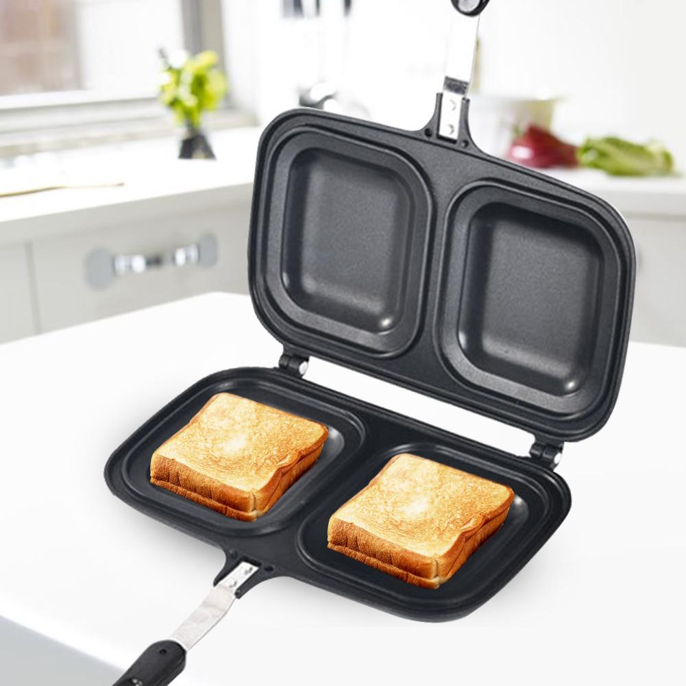 Sandwich Ei Dubbelzijdig Omelet Pan Non-stick Koekenpan Cake Bakken Tool Platte Bodem Non-stok Huishoudelijke Cakevorm