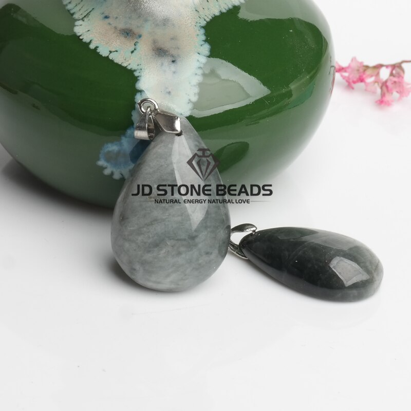 Natural Eagle Eye Stone Shape Pendant Natural Stone Pendant Necklaces For Women and Man
