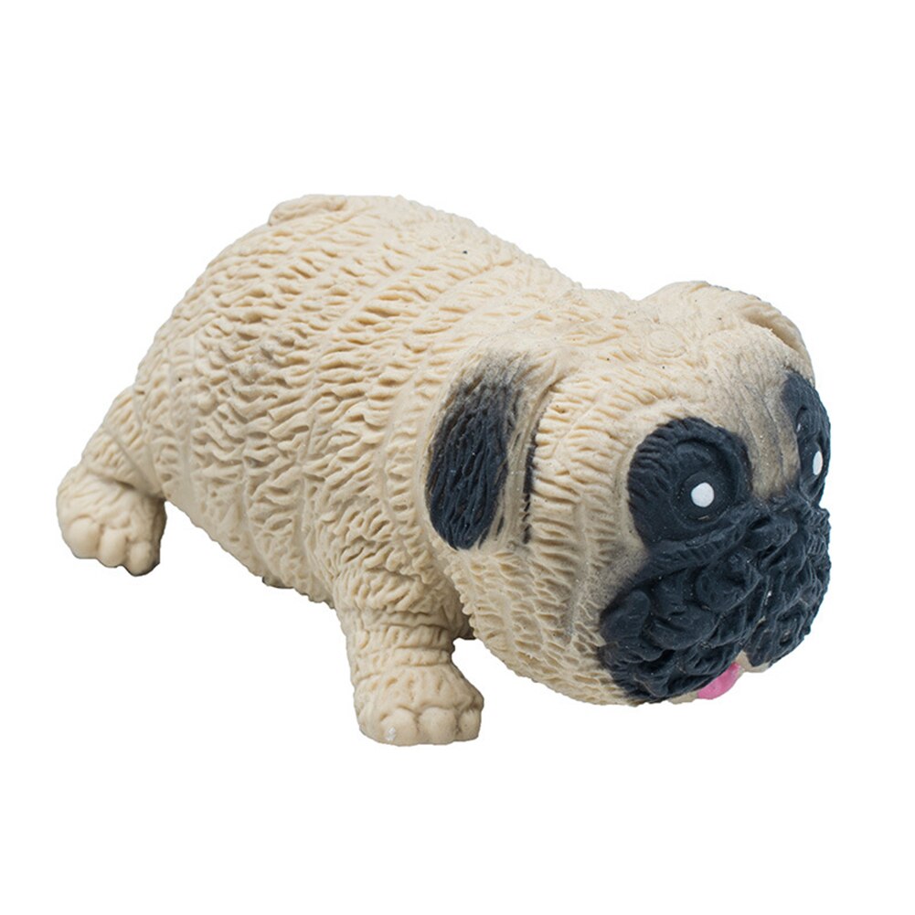 Decompressie Speelgoed Creatieve Lala Pug Decompressie Speelgoed Knijpen Muziek Zand Elastische Stretch Vervorming Klopte Hond Vent Speelgoed: A