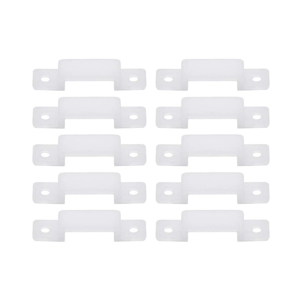 100 Stks/partij Fixator Led Strip Licht Houder 10Mm 12Mm Bevestiging Gemonteerd Clip Voor SMD5050 Led Strip Licht Kabel klem