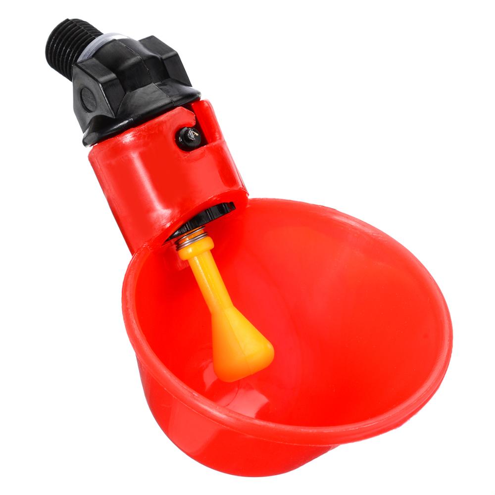 5pcs Water Drinker Bird Automatic Drinking Bowls Chicken Coop Waterer Poultry Chick Water Feeder Farm Supplies