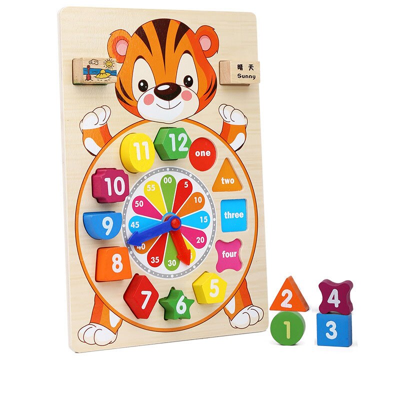 Bois couleur forme Cognition trieur jouet éducatif Bisyboard pour enfants jeux de Puzzle