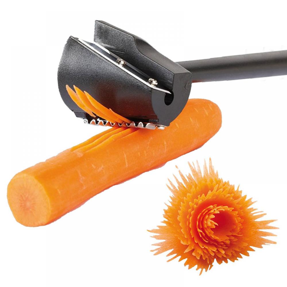 Plast grønnsak frukt spiral strimle prosess enhet gulrot agurkskreller skjærer kutter lett å kutte dekorative blomster gadgets