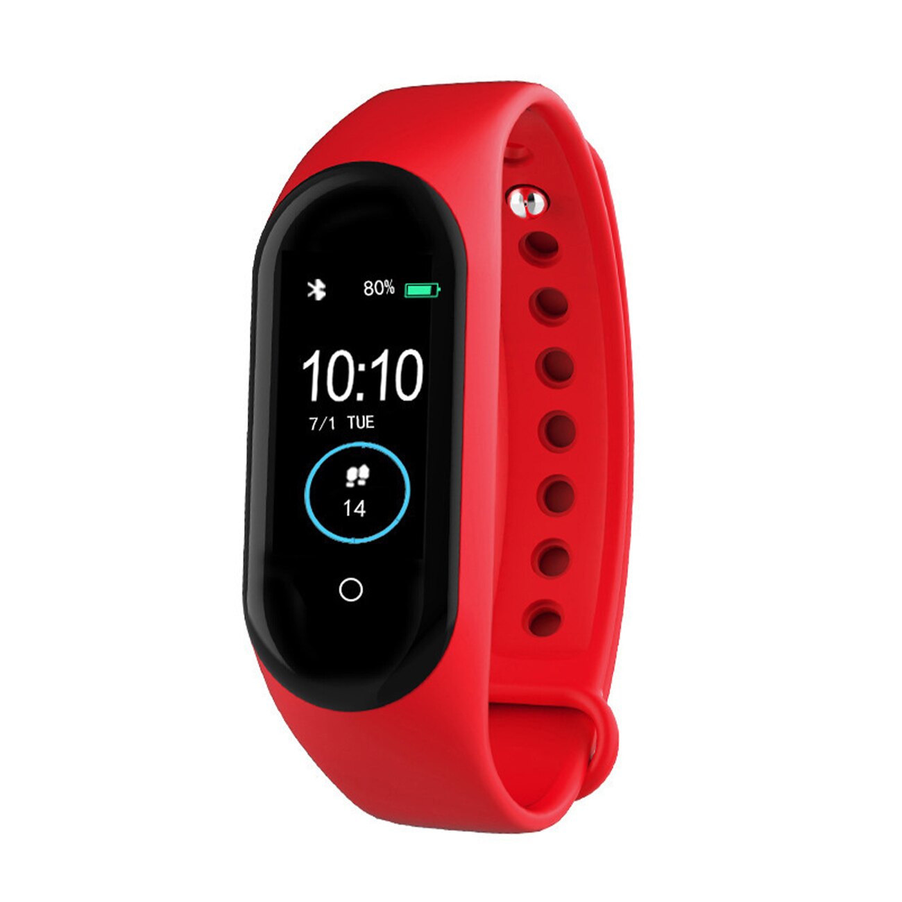 M4 Smart Watch Band Sport Tracker orologi Smart Bracelet Health Watch Fitness Wristband pressione sanguigna cardiofrequenzimetro: Rosso