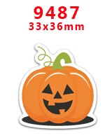 Diy askartelutarvikkeet halloween-painetut tasaselkäiset tasomaiset hartsit 30 kpl. pr -1191-9804: Pr -9487