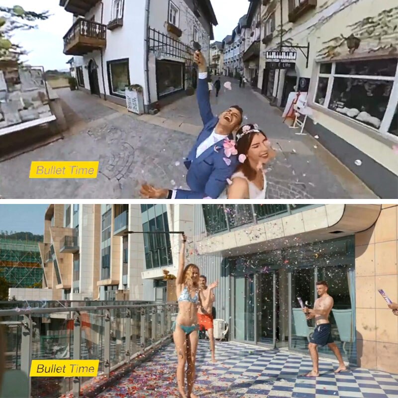 Bullet Time-mango de trípode de rotación para palo de Selfie, accesorio para GoPro Max 9, ONE R / ONE X/ONE, 360