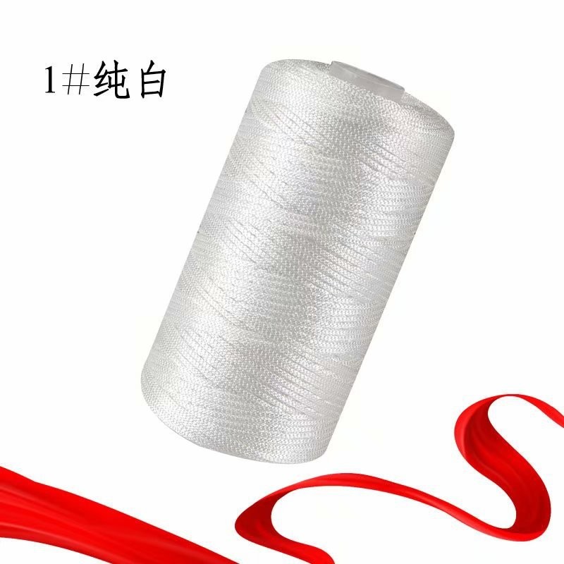 1.5Mm Dikte Gehaakt Garen Dun Ijs Gemengd Gevlochten Katoenen Draad Voor Diy Hand Breien Tas Hoed Schoenen 100Gram Rol 60 Kleuren