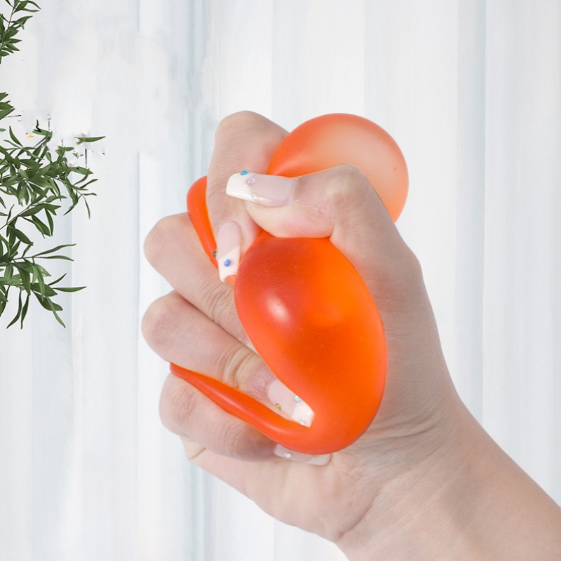 Balles anti-Stress Squishy, jouets de résistance, soulagement du Stress sensoriel, jouets de thérapie des mains, balle à presser pour enfants et adultes: Bourgogne