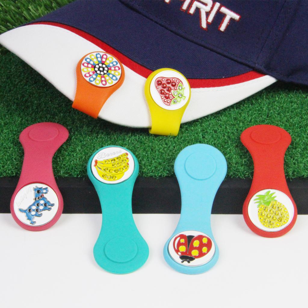 Perfeclan golf hat klip bold markør magnetisk hat cap klemmer spiller aftageligt kugle mærke let at bære