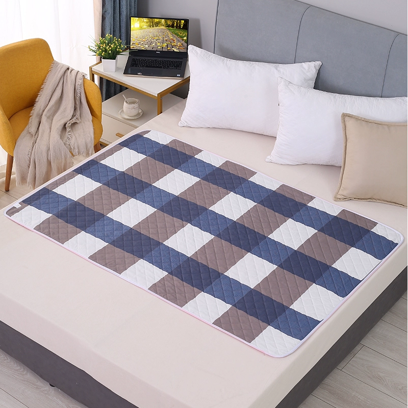 1pc Reusable Non-Slip Bed Pad - Thick Cushioned Washable Mattress Protector for Adults, Elderly & Pets, Durable Bedding, Soft: 160x200cm / Blue