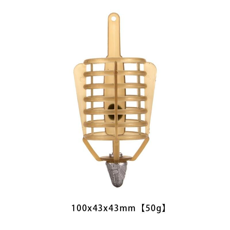 Boat Carp Fishing Bait Feeder Cages Lure Holder Basket Cage Fishing Trap Lead Sinker Plastic Fishing Lure Cage