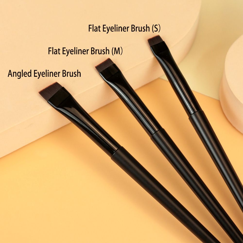 Kosmetik Pinsel machen-hoch Werkzeug Anfänger abgewinkelt feine Eyeliner Pinsel flache Augenbrauen Pinsel Liner Augenbrauen Pinsel Klinge machen-hoch Pinsel