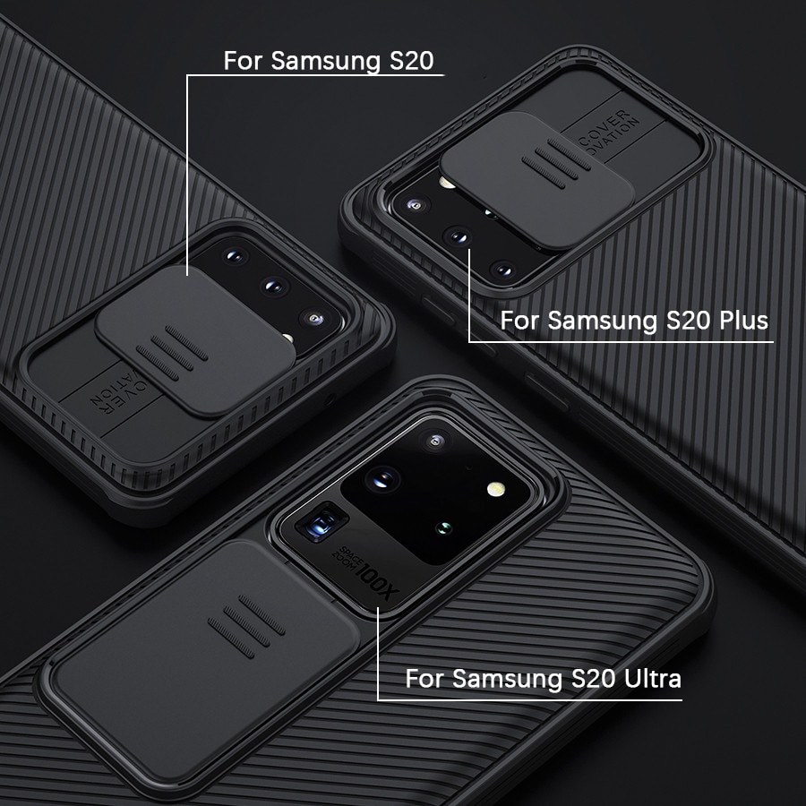 Voor Samsung S20 Ultra Case Nillkin Slide Camera Lens Beschermende Cover Case Voor Samsung Galaxy S20 Fe S20 + Plus note 20 Ultra