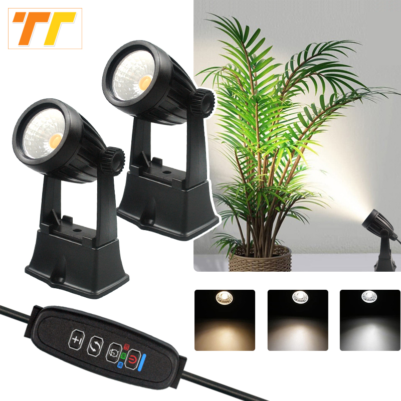 Usb led spotlight indendørs plantebelysning 5v dæmpbare uplight spotlight lampe til potteplanter stue 5w dekorative lamper