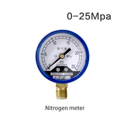 Zuurstof/Acetyleen/Propaan/Stikstof Mig Tig Flow Meter Gas Flowmeter Wijzerplaat Manometer Reduceerventiel weld: Nitrogen 0-25Mpa