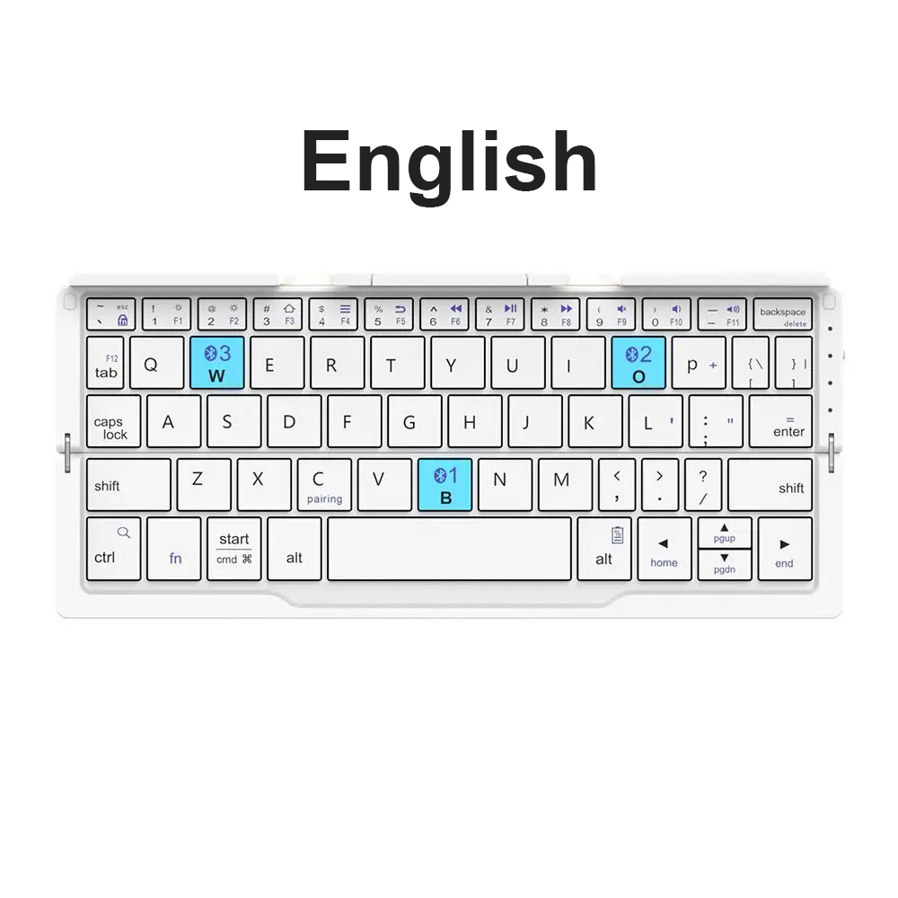 Faltbare drahtlose Mini-Tastatur mit Ständer für Tablet-Telefon Laptop Bluetooth-Tastatur für Android iOS Windows Büro zubehör: AMBER