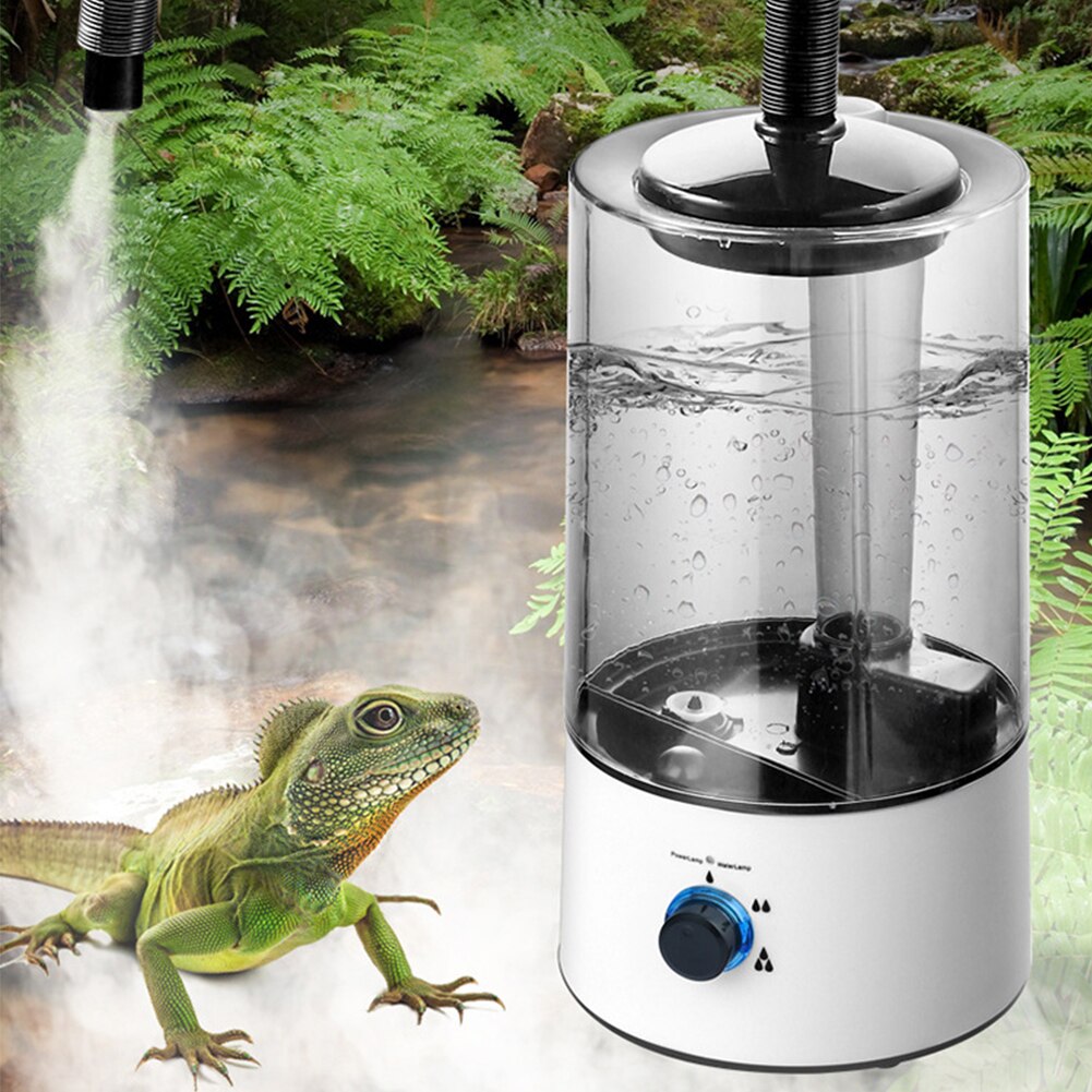 Mute Terrariums Chameleon Pet Supplies Vivarium With Hose 4L Adjustable Mist Fogger Lizard Tortoise Herps Reptile Humidifier