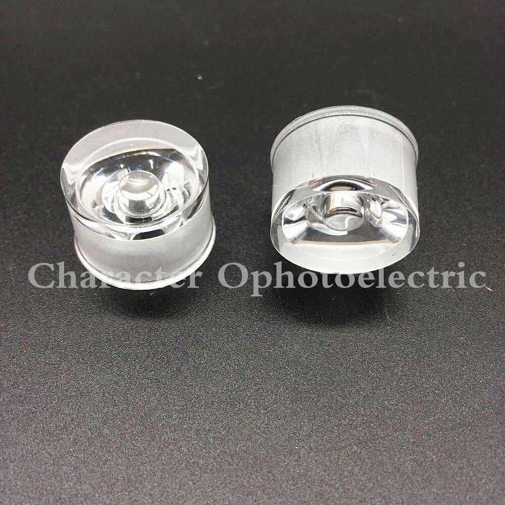 20PCS LED Waterproof Lens Angle 15 30 45 60 90 120 Degree 1W 3W High Power LED Wall Washer Lamp 20mm Acrylic Lenses With Bracket