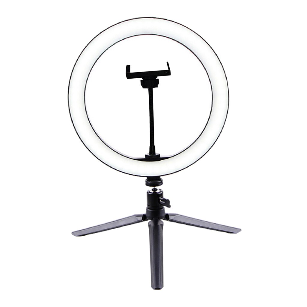 Rgb cor anel de luz 10 polegada led controle remoto círculo lâmpada com telefone montar clipe tripé suporte para maquiagem fotografia iluminação