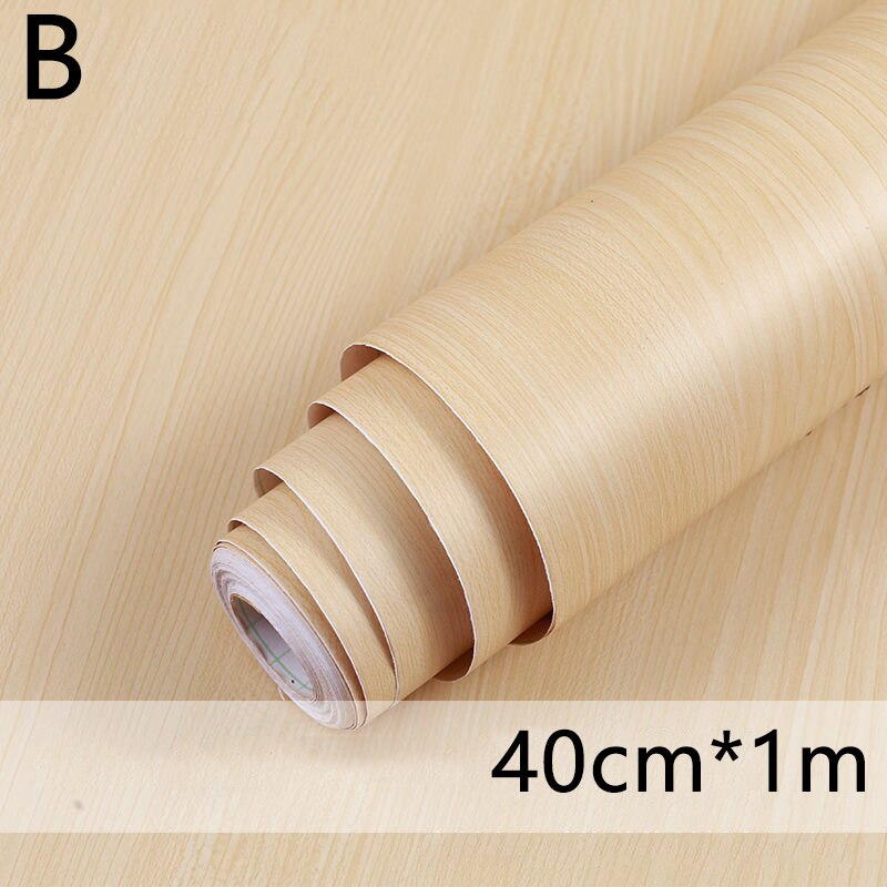 1M Waterdicht Hout Vinyl Behang Roll Zelfklevende Contact Papier Deuren Kast Desktop Moderne Meubels Decoratieve Sticker: B