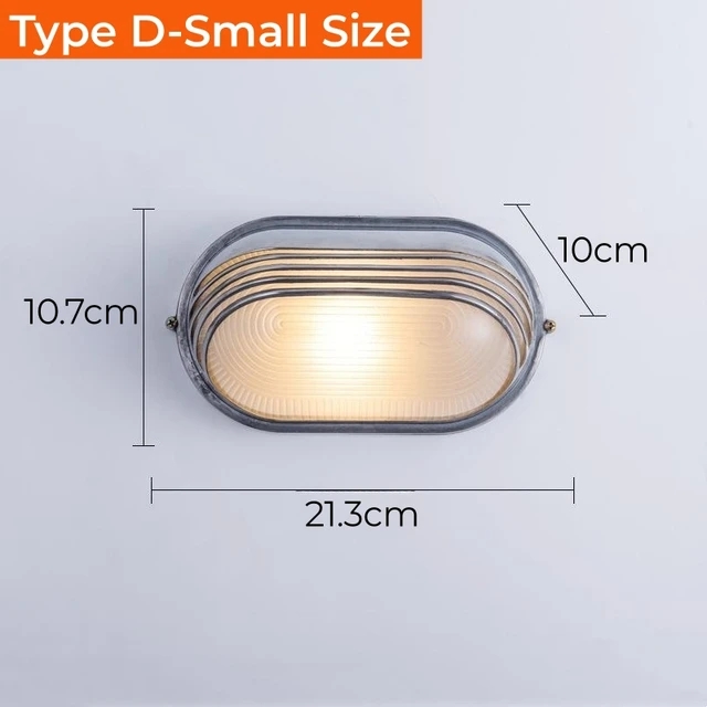 Retro Wand leuchte Industrie Outdoor wasserdicht IP65 grau LED Veranda Lichter Garten Balkon Korridor Außenwand Wand leuchte Beleuchtung: Rot / 6w