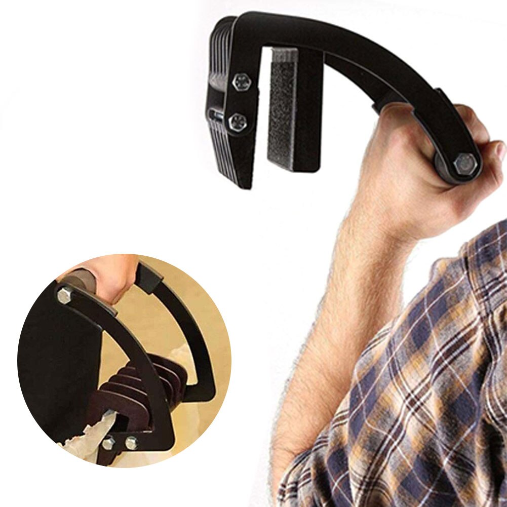 Carrier Gripper Sheet Plywood Gripper Handle Panel Carrier Tool Heavy Duty Sheetrock Gripper for Plywood Panels Sheets Black