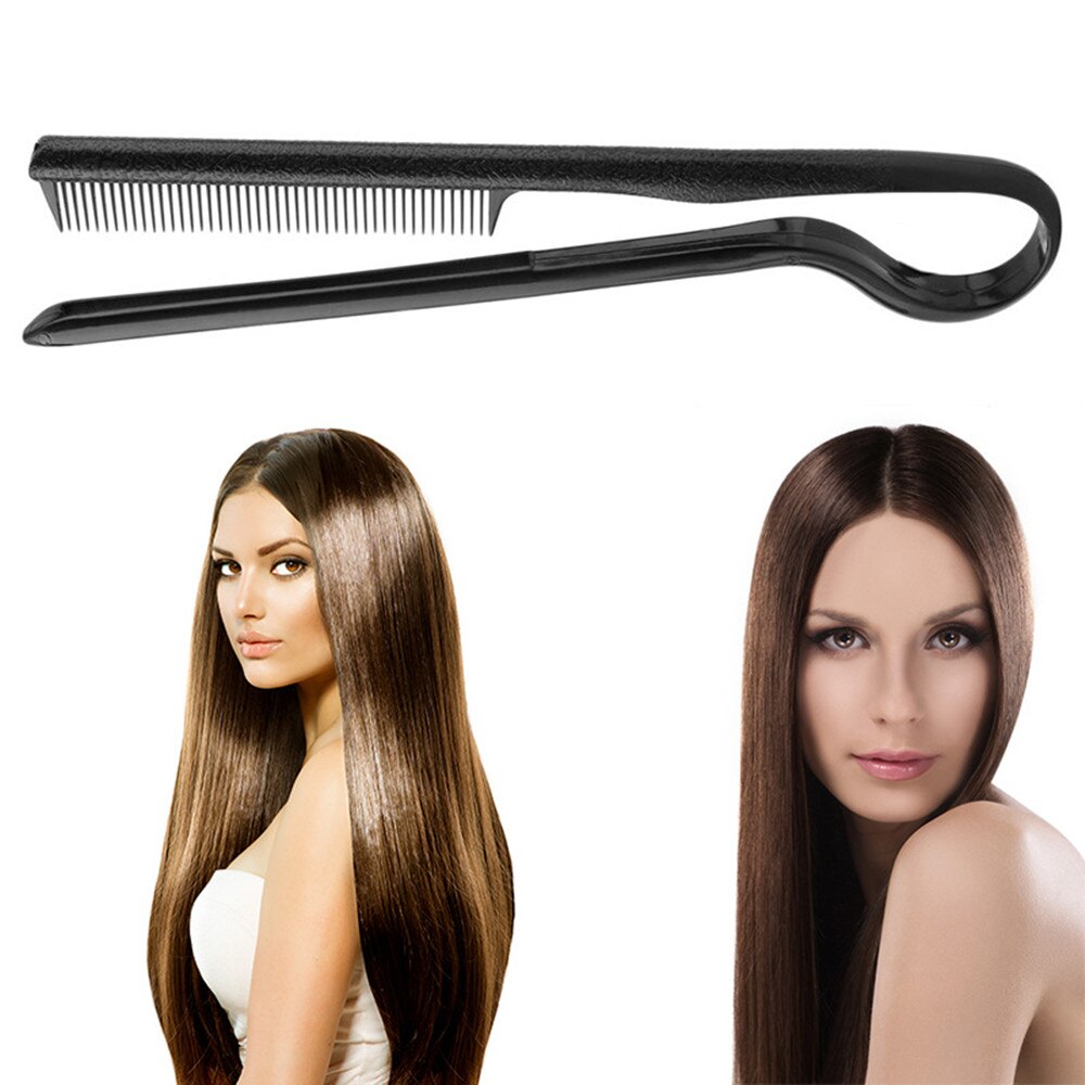 Peine de peluquería plegable para mujer y niña, alisado y utensilio de corte de pelo, herramienta suave de sujeción, pinzas para Estilismo