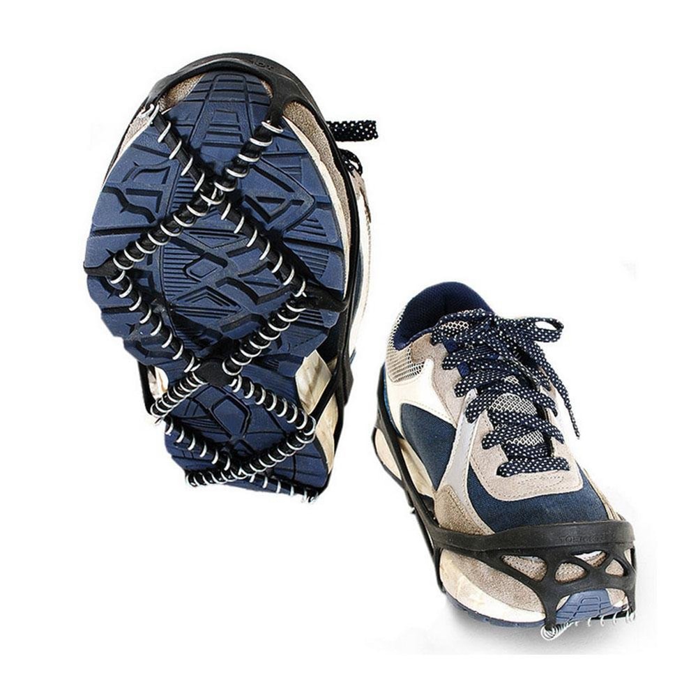 1 Pair Non-Slip Crampons Ice Grip Ice Snow Route Camping Outdoor Sports Shoe Cover Walk Traction Cleats Ice Crampon Shoe Cover