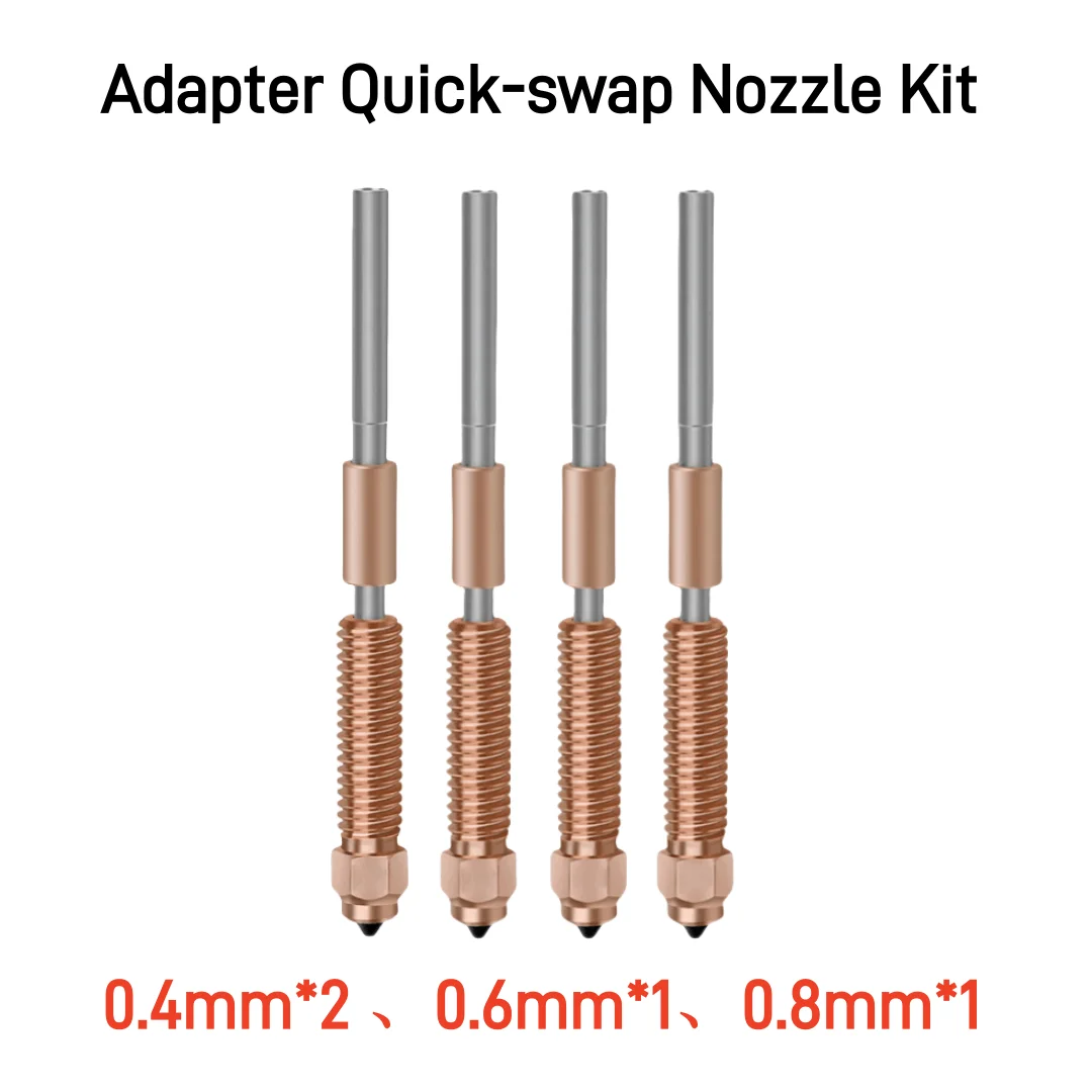 Creality ufficiale K1C Ugello Unicorn Kit ugelli Quick-Swap Ugelli ad alta velocità in acciaio temprato da 0,4/0,6/0,8 mm per K1C/Ender V3