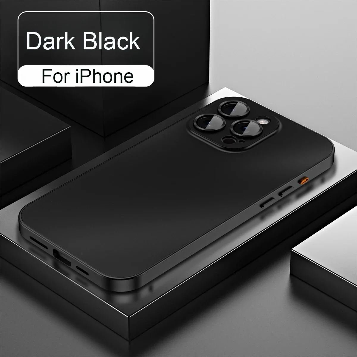 Funda de teléfono con marco de Metal de aluminio de lujo para iPhone 16, 15, 14, 13, 12 Pro Max Plus, lente de cámara, protección de cristal, cubierta trasera de PC a prueba de golpes
