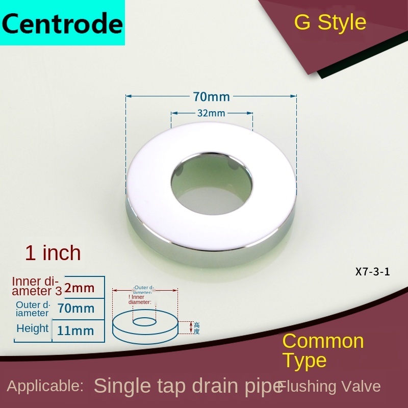 1/2Zoll Einlass Zauberstab wasserhahn ecke ventil laus abdeckung 1 zoll urinal spülen ventil ablauf rohr edelstahl dekorative abdeckung: G