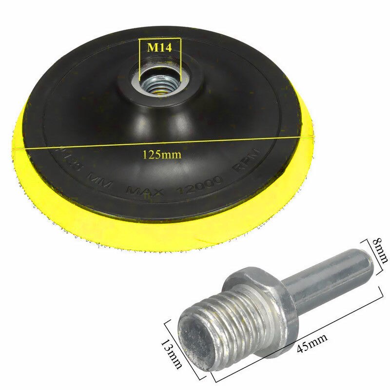 Holder Disc Replacement Polishing Tool Buffing Plate Backing Pad Drill Thread 4 Inch Plastic Rubber Screwdriver