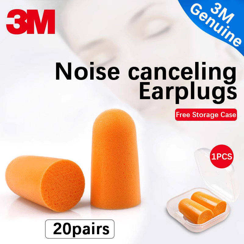 3M Earplugs Model 1100 2 Foam Earplugs Protection Noise Protection No Tear Dirt Resistant Flexible Work Study Rest Sleep1100: Yellow