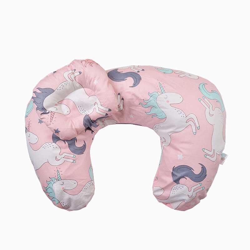 Oreiller d&#39;allaitement en coton en forme de U pour -né, coussin lombaire pour allaitement