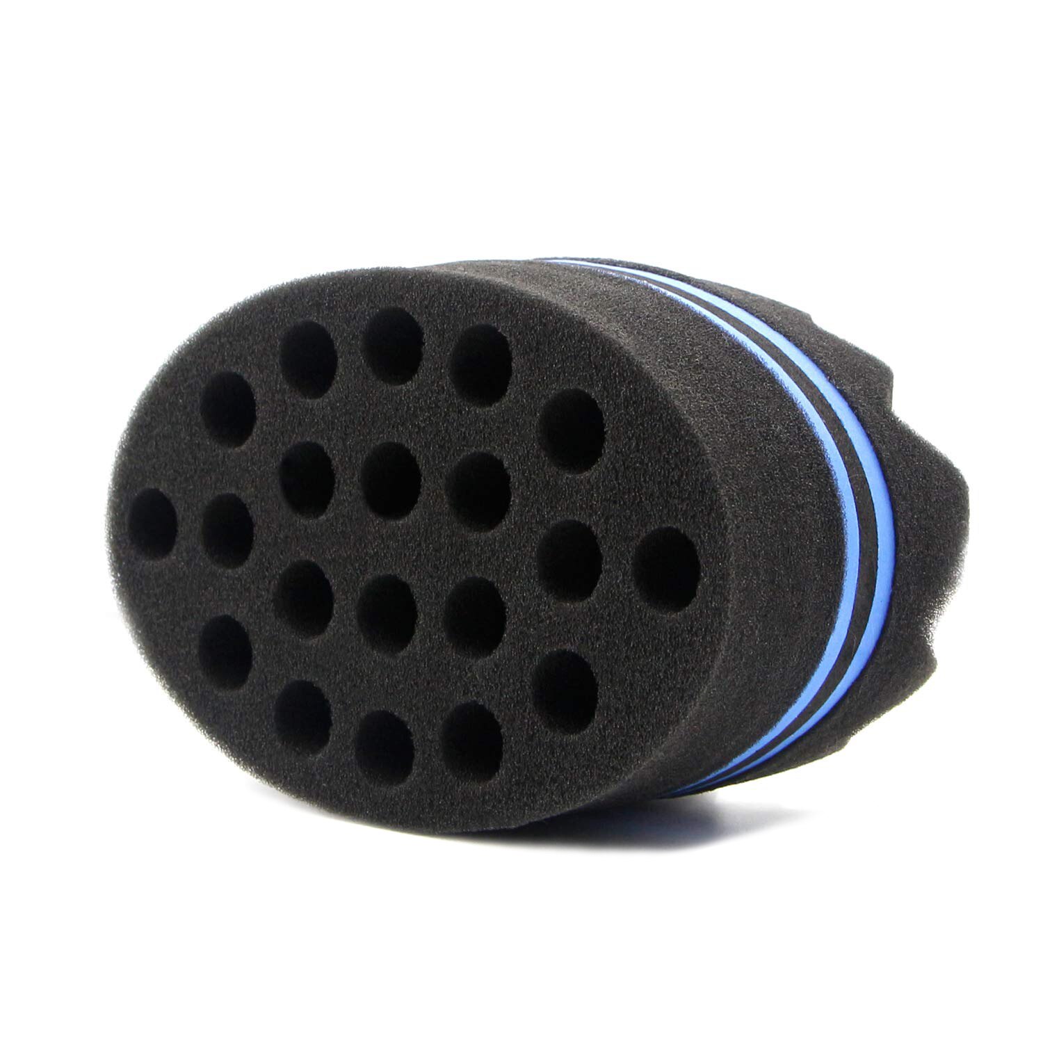 Curly Hair Sponge Magic Hairdresser Brush Hair Weaving Twist Sponge Curling Sponges Styling Tools Coils Braids: 1Pcs blue