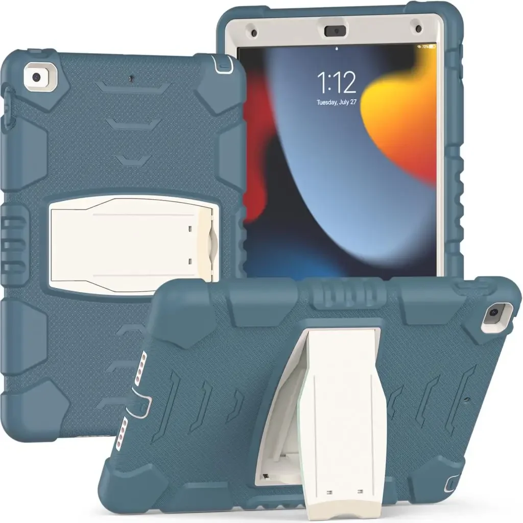 Etui til apple ipad 9.7 "  a1822 a1823 a1893 a1954 air 2, kraftigt børnecover til ipad pro 9.7 "  a1673 a1674 a1675: 4 / Lyserød