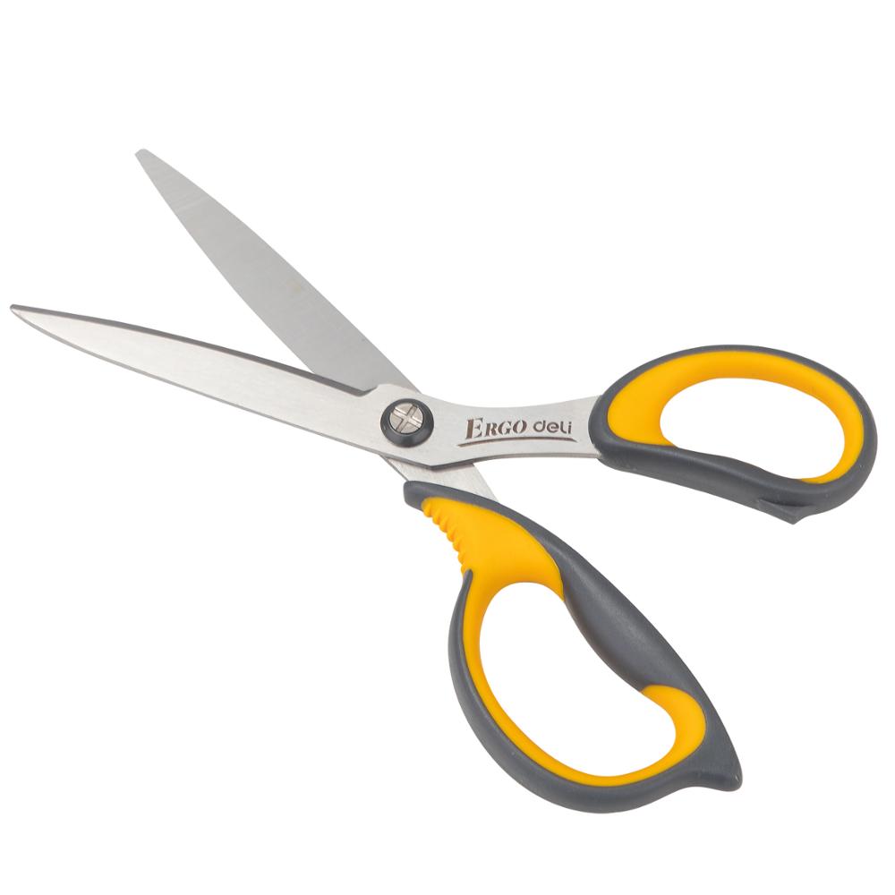Deli-Tijeras de tacto suave E77760, 210mm, 8, 1/4 ", para el hogar, tijera de oficina, artesanía a mano, papelería, Corte fuerte