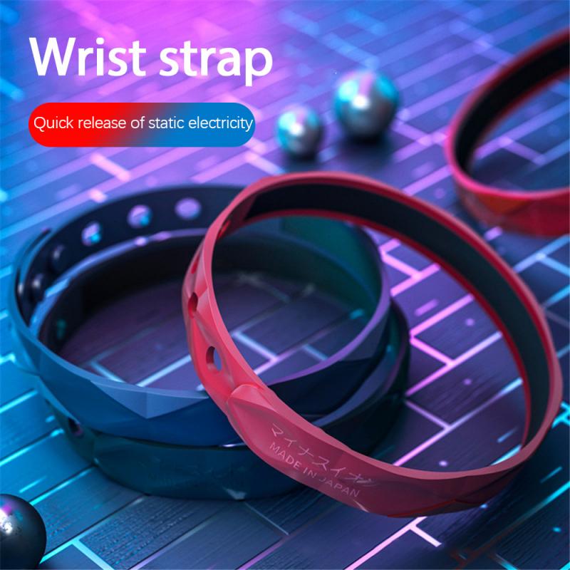 Draadloze Statische Eliminatie Armband Anti-Statische Lichaam Elektrostatische Druklager Statische Remover Armband Verstelbare Armband