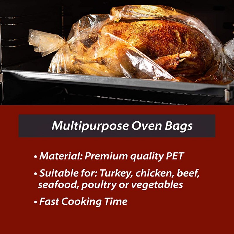 MLIA – sac de cuisson en Nylon, résistant à la chaleur, doublure de mijoteuse, sac de dinde pour la cuisson, sac de four de taille moyenne
